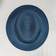 Load image into Gallery viewer, Borsalino/Dark Blue Hemp Hat - OBEIOBEI