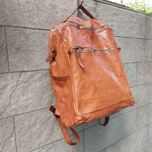 Campomaggi/Cognac Leather Backpack
