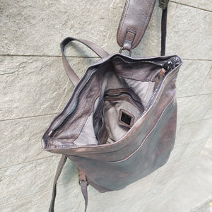 Campomaggi/Grey Leather Backpack