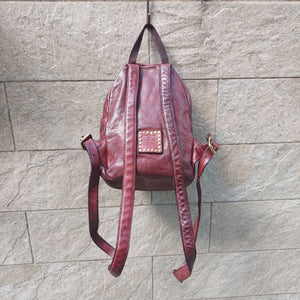 Campomaggi/Mini Backpack-without rivets(Wine/Grey)