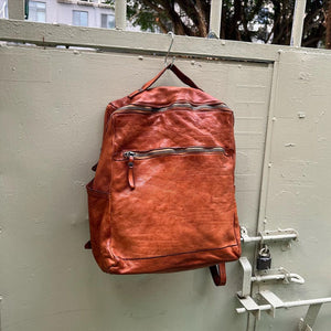 Campomaggi/Cognac Leather Backpack