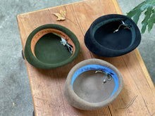Load image into Gallery viewer, 日本設計師帽款/Fur felt hat(Olive/Black/Dark Beige)