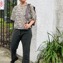 Load image into Gallery viewer, 義大利設計師品牌/Ink speck Cotton top(Olive/Navy)