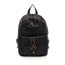 Load image into Gallery viewer, Campomaggi/Small Backpack wit Rivets(Black/Cognac)