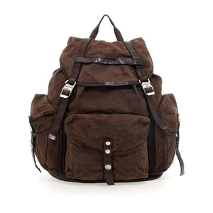 Campomaggi/Brown Canvas Backpack