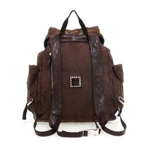 Campomaggi/Brown Canvas Backpack