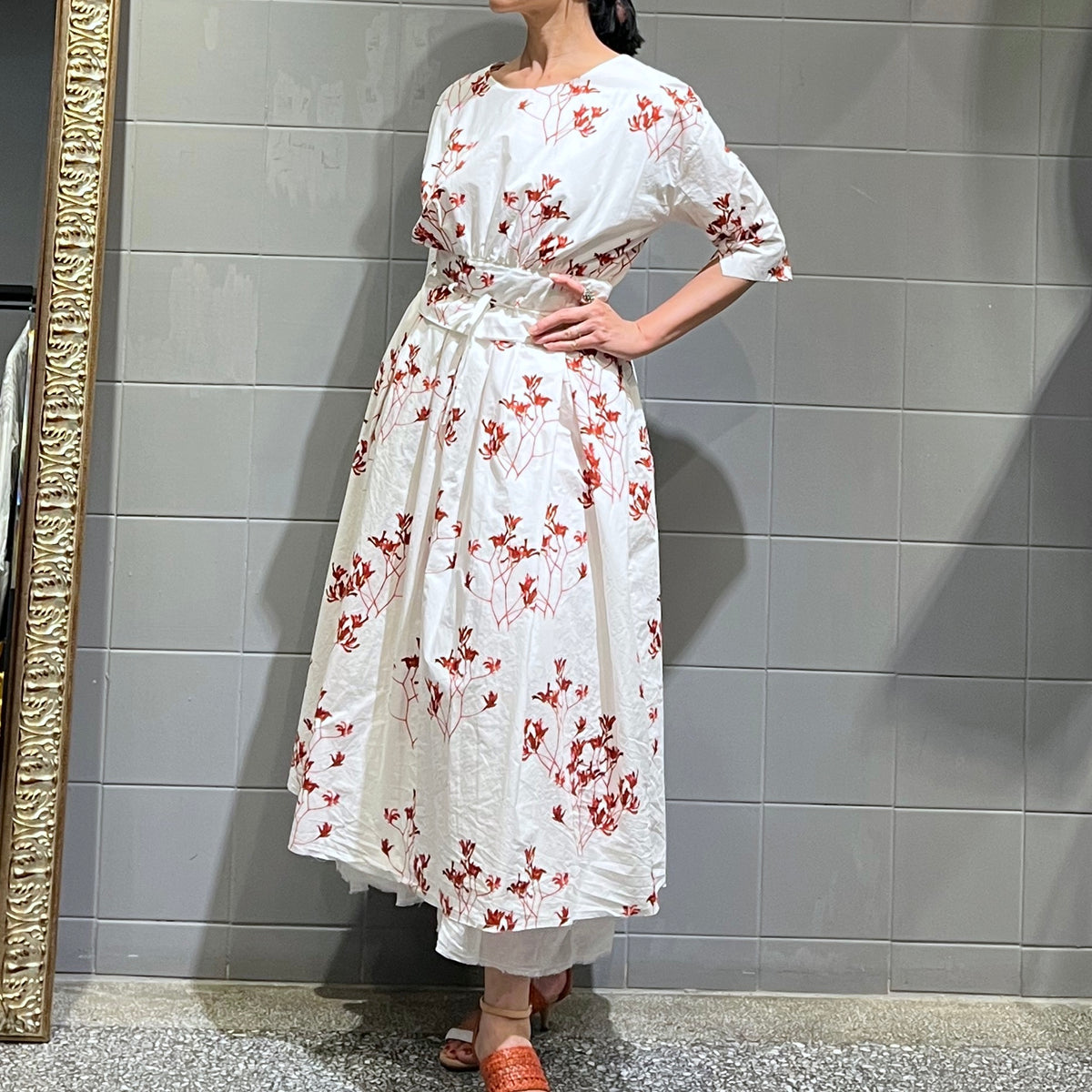 H+ by Hannoh Wessel/Flower print dress(#36/38) – OBEIOBEI