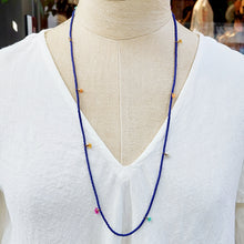 Load image into Gallery viewer, SHASHI/Glass Bead Tassel Necklace (5 Color) - OBEIOBEI
