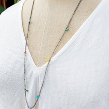 Load image into Gallery viewer, SHASHI/Glass Bead Tassel Necklace (5 Color) - OBEIOBEI