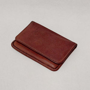 Christian Peau/Leather Cardcase (Black/Brown) - OBEIOBEI