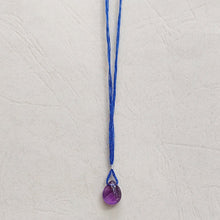 Load image into Gallery viewer, Cooperative de Creation/Teardrop Amethyst necklace - OBEIOBEI