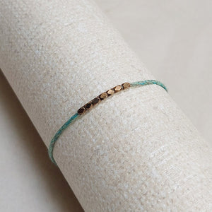 Cooperative de Creation/Unisex gold bead bracelet - OBEIOBEI