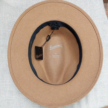 Load image into Gallery viewer, Borsalino/Tan fedora hat(Medium brim) - OBEIOBEI