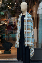 Load image into Gallery viewer, 丹麥EPICE/Light Blue Check Scarf - OBEIOBEI