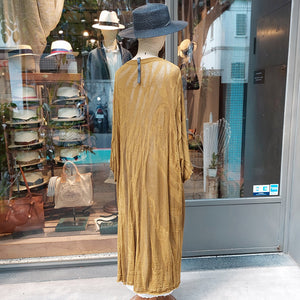 義大利設計師品牌/Yellow Cotton Dress - OBEIOBEI