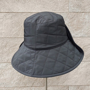 Doria/Black Quilted Hat - OBEIOBEI