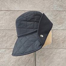 Load image into Gallery viewer, Doria/Black Quilted Hat - OBEIOBEI