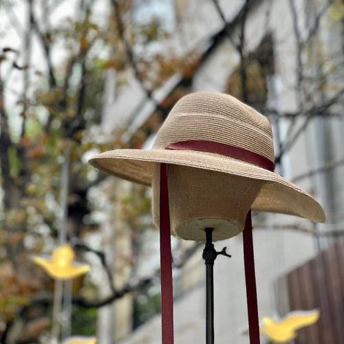 日本設計師草帽/Wide brim hat - OBEIOBEI
