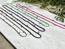 Load image into Gallery viewer, SHASHI/Glass Bead Tassel Necklace (5 Color) - OBEIOBEI