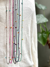 Load image into Gallery viewer, SHASHI/Glass Bead Tassel Necklace (5 Color) - OBEIOBEI