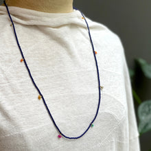 Load image into Gallery viewer, SHASHI/Glass Bead Tassel Necklace (5 Color) - OBEIOBEI