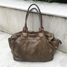 Load image into Gallery viewer, Vive La Difference/Perforated calf leather tote bag - OBEIOBEI