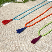 Load image into Gallery viewer, Cooperative de Creation/Glass beads necklace(4 colors) - OBEIOBEI
