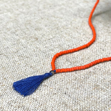 Load image into Gallery viewer, Cooperative de Creation/Glass beads necklace(4 colors) - OBEIOBEI