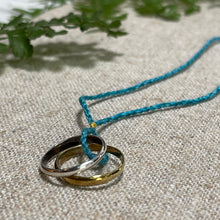 Load image into Gallery viewer, Cooperative de Creation/Silver & Brass ring necklace - OBEIOBEI