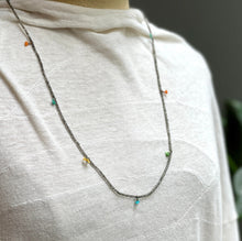 Load image into Gallery viewer, SHASHI/Glass Bead Tassel Necklace (5 Color) - OBEIOBEI