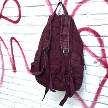 Load image into Gallery viewer, Delle Cose/Purple canvas backpack - OBEIOBEI