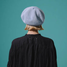Load image into Gallery viewer, 日本設計師帽款/Blue Linen Beret