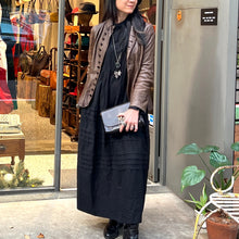 Load image into Gallery viewer, Japan designer/French Silk Linen Dress(Off White/Black/Navy)