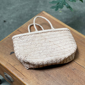 西班牙設計師/Small Woven Leather Bag (Natural/Red/Black) - OBEIOBEI