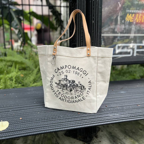 Campomaggi/White Canvas Tote
