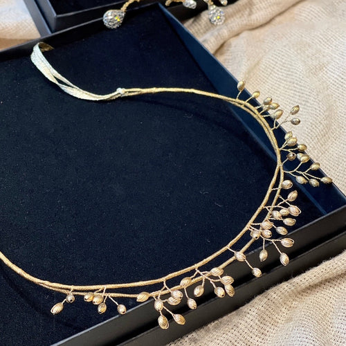 Cecile Boccara/Gold Beads Tiara