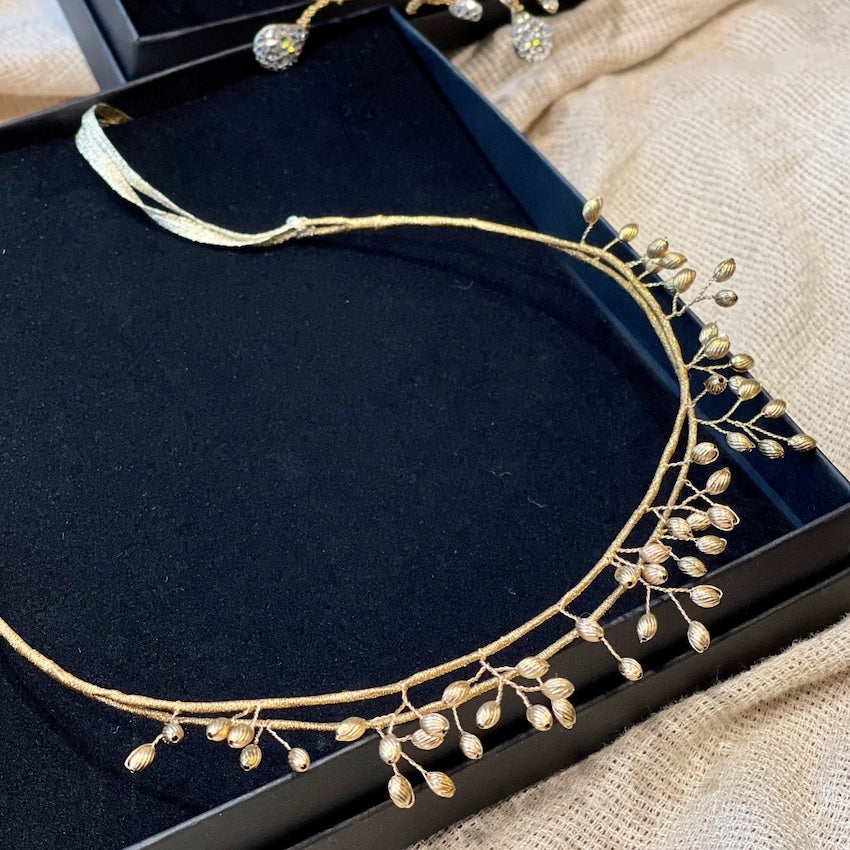 Cecile Boccara/Gold Beads Tiara