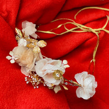 Load image into Gallery viewer, Cecile Boccara/Flower Tiara with Crystals