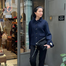 Load image into Gallery viewer, 日本Ampersand/Black Sheepskin Clutch