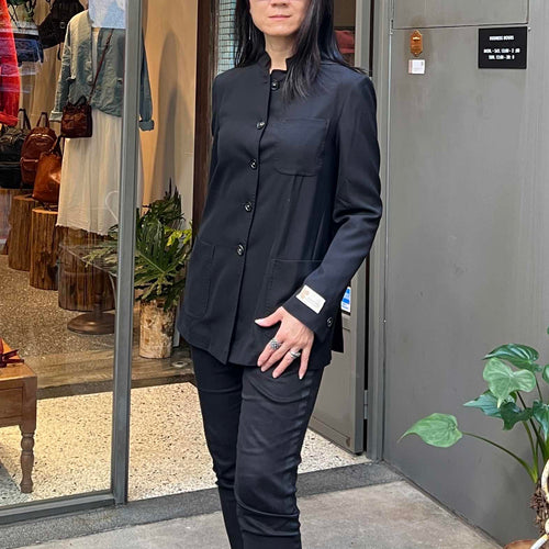 義大利Massimo Alba/Black Wool Jacket