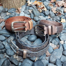 Load image into Gallery viewer, Martinica/Dark Brown Leather Belt