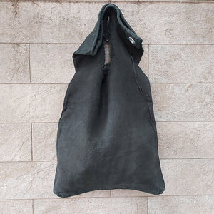 Delle Cose/Black post canvas bag - OBEIOBEI