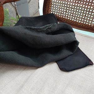 Delle Cose/Black post canvas bag - OBEIOBEI