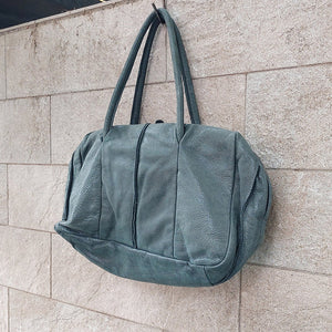 Delle Cose/Green shinning tote bag - OBEIOBEI