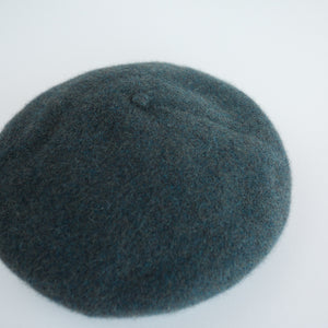 日本設計師帽款/Felt Beret（Green/Grey）