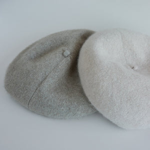 日本設計師帽款/Felt Beret（Green/Grey）