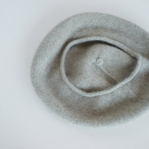 日本設計師帽款/Felt Beret（Green/Grey）