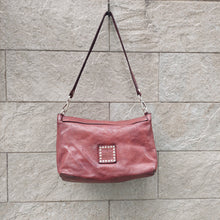 Load image into Gallery viewer, Campomaggi/Burgundy Red Shoulder Bag with Rivets