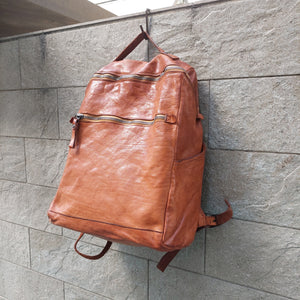 Campomaggi/Cognac Leather Backpack