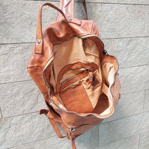 Campomaggi/Cognac Leather Backpack